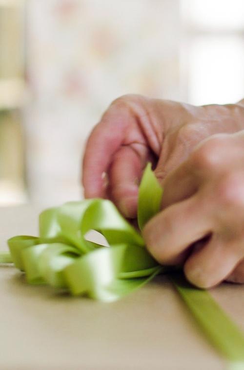 A man giving a gift.