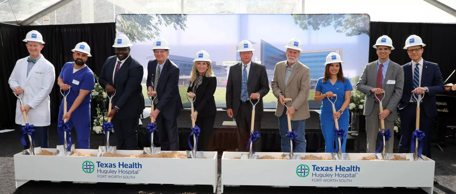 Texas Health Huguley Executives at Groundbreaking Ceremony